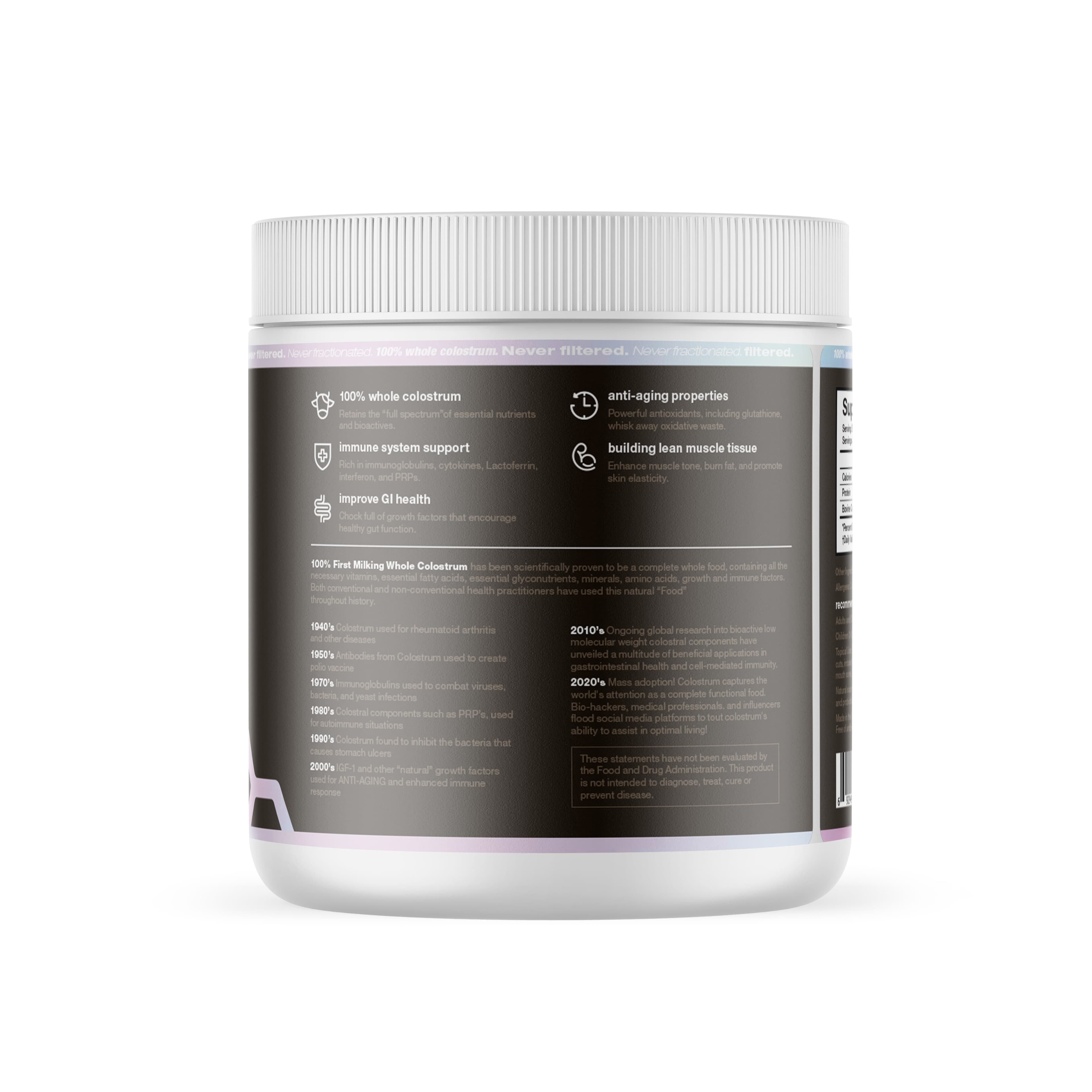 Whole Colostrum Powder: Unflavored 200g - Image 3