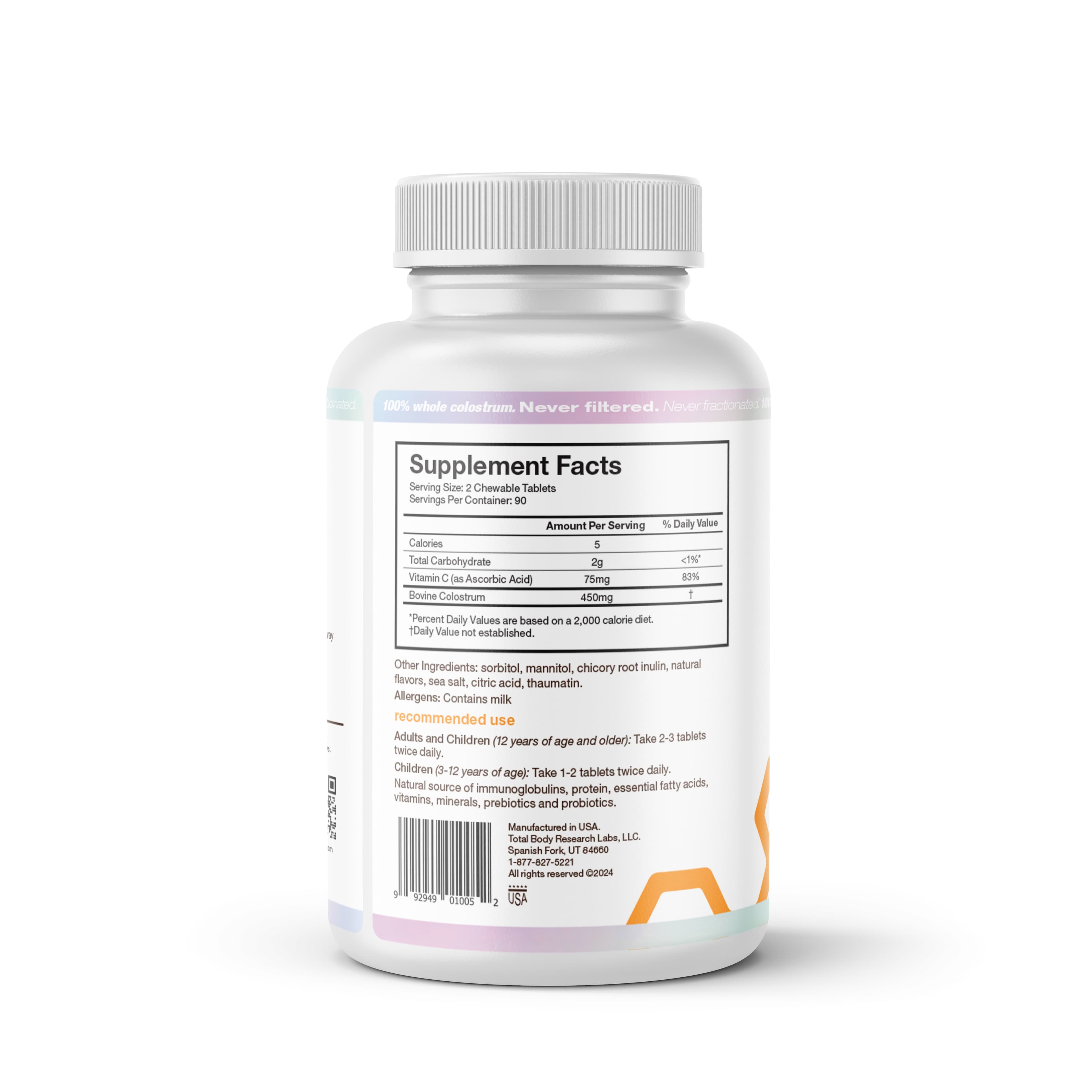 Whole Colostrum: Orange Creamsicle Tablets - Image 2