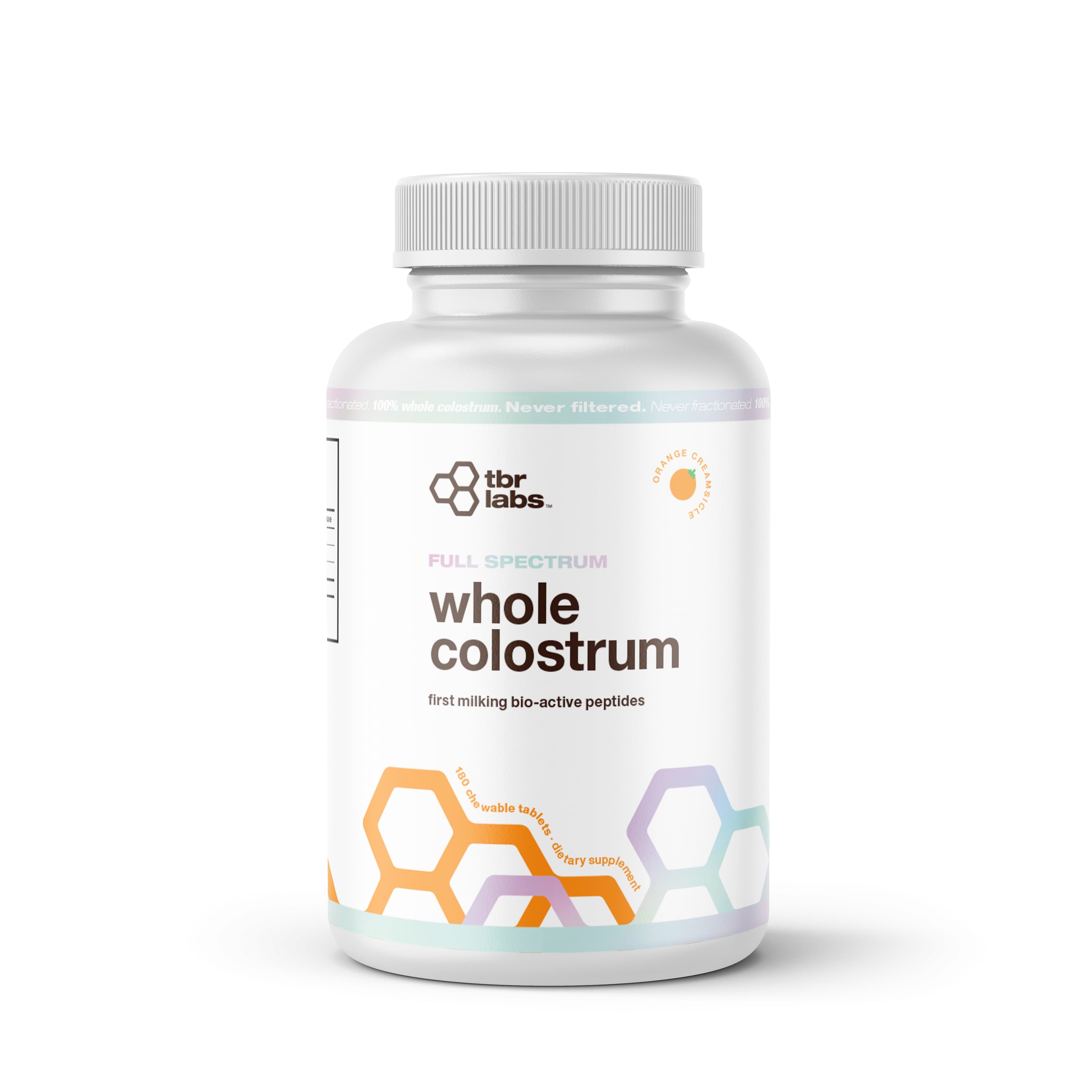 Whole Colostrum: Orange Creamsicle Tablets