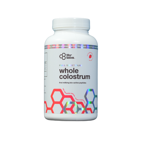 Whole Colostrum: Strawberry Chewable Tablets