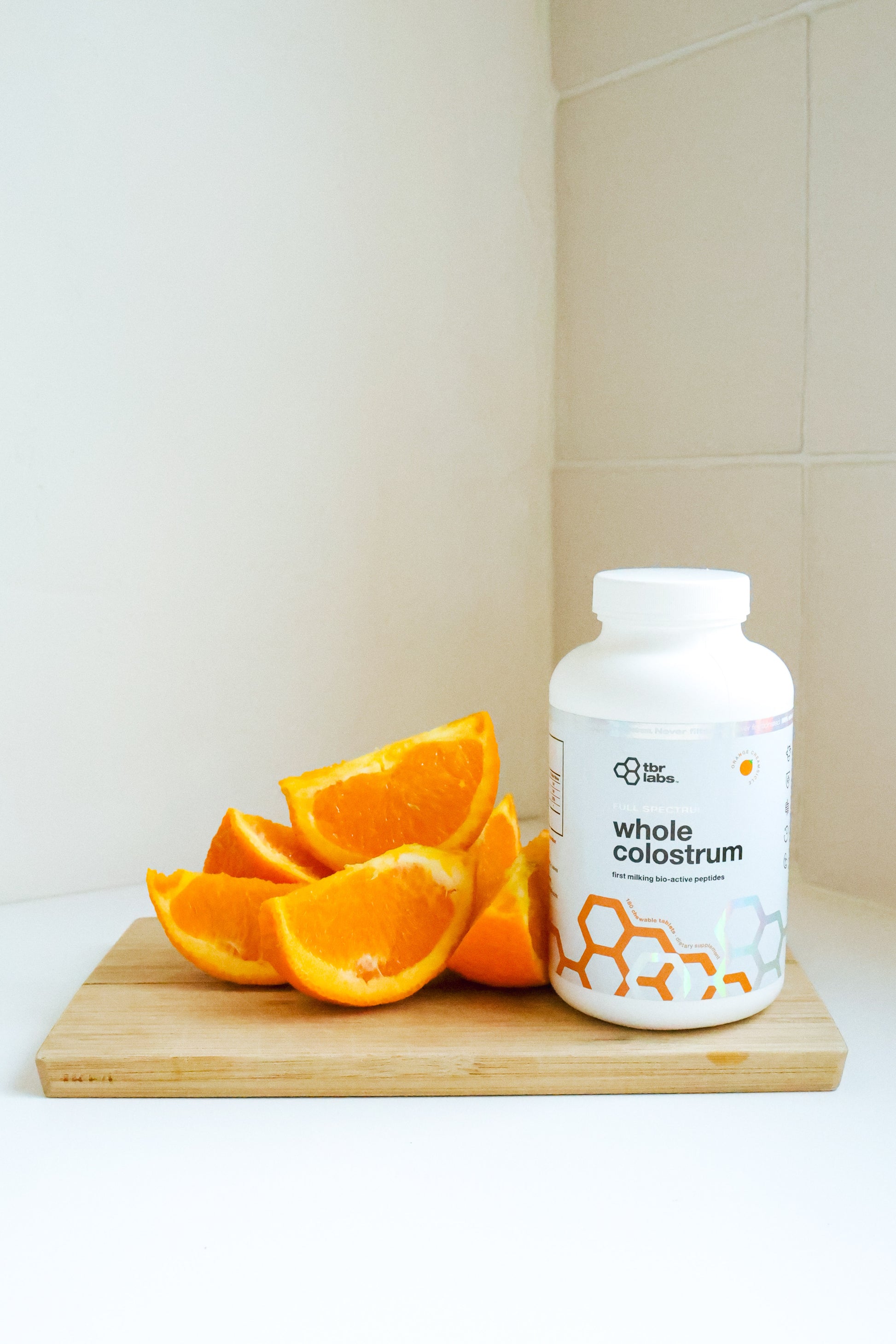 Whole Colostrum: Orange Creamsicle Tablets