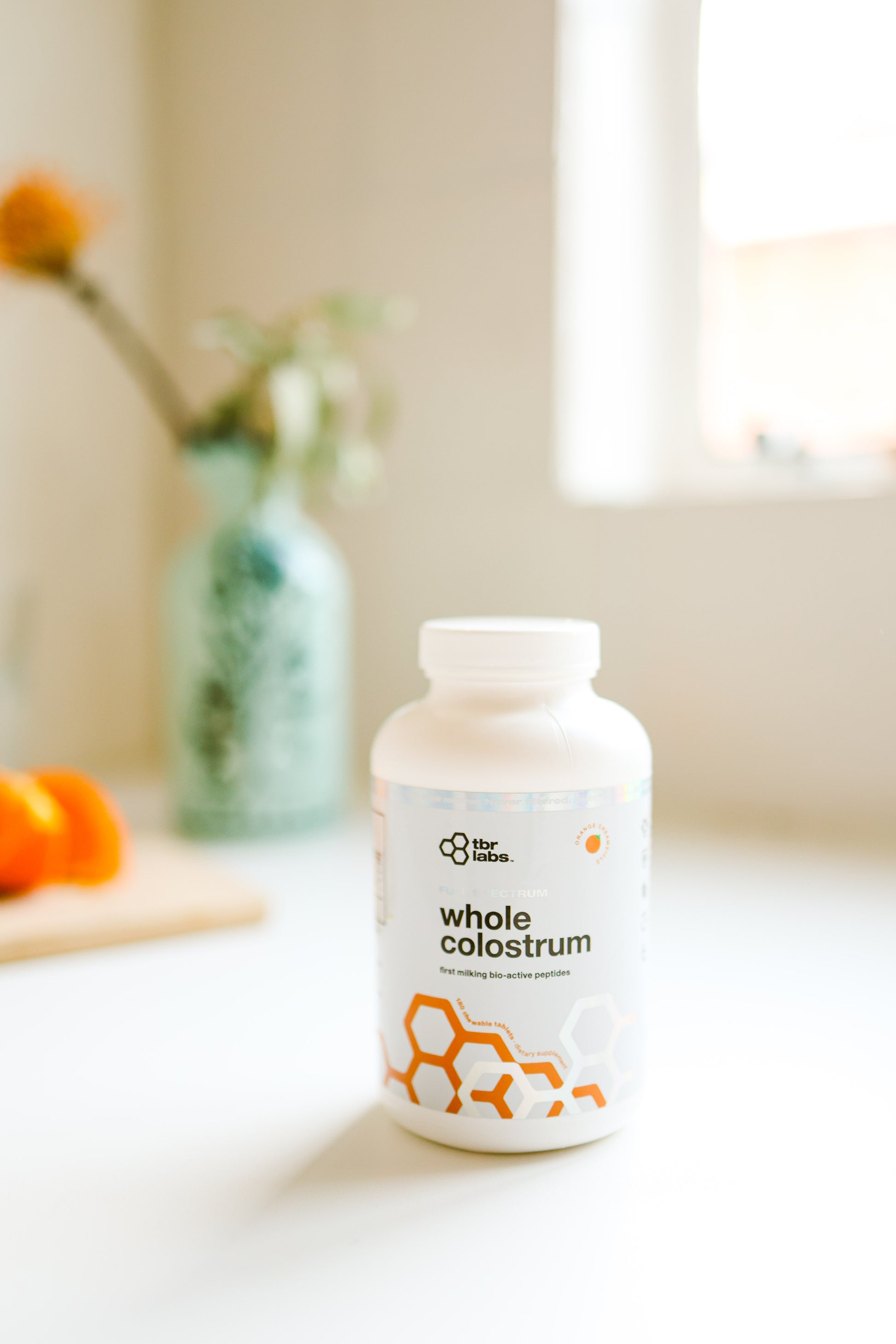 Whole Colostrum: Orange Creamsicle Tablets