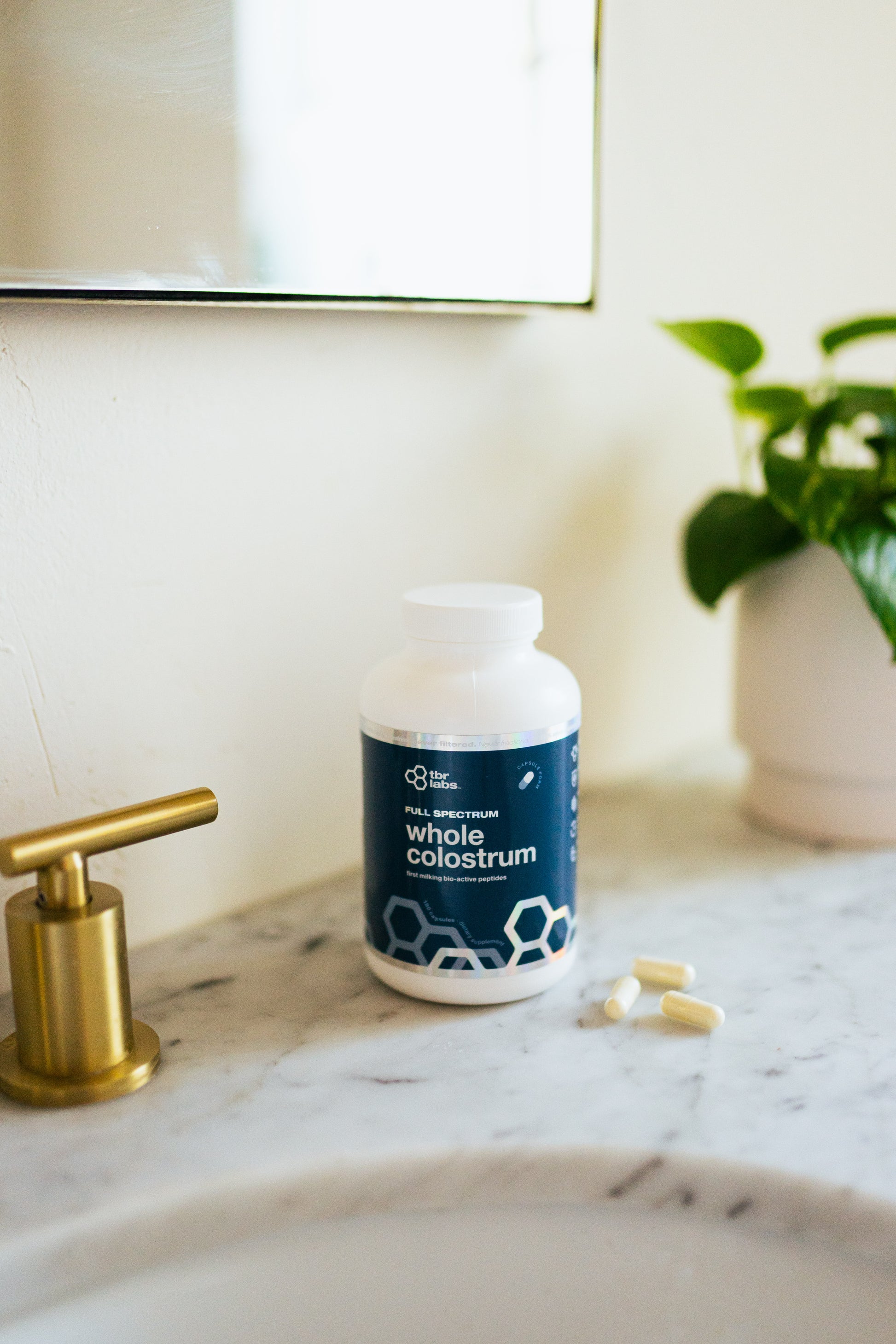Whole Colostrum: Unflavored Capsules